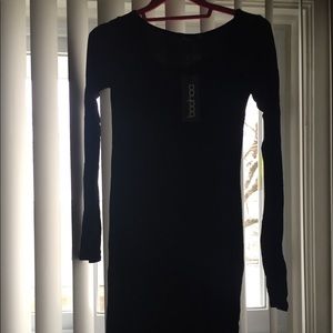 Lucie Long Sleeve Scoop Neck Bodycon Dress